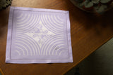 Lavender Linen Damask Cocktail Napkins - Set of 4