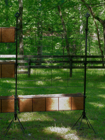 Triple Tier Deck Planter with Trellis Panels