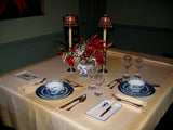 Tampella Damask Linen Cloth and 12 Napkins