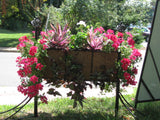 Double Tier Deck Side Planter with Trellis Panel