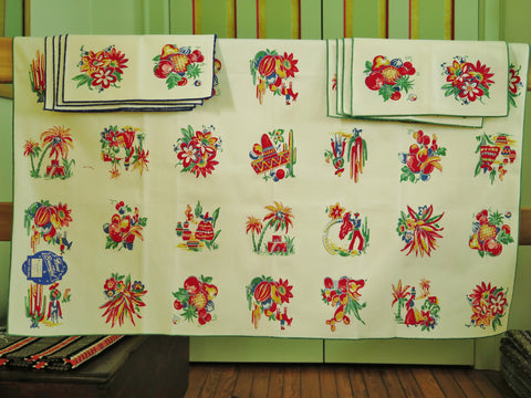 Home Beautiful - Mexico - Cloth and 8 Napkins