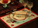 Leacock Coq D'or - 4 Placemats and Napkins