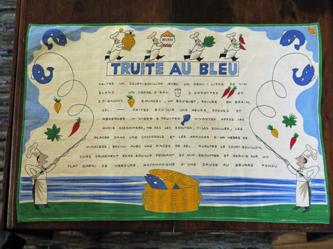 Tray Cloth -  Truite au Bleu