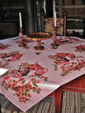 Tablecloths of Distinction - Linen with Tole Teapots