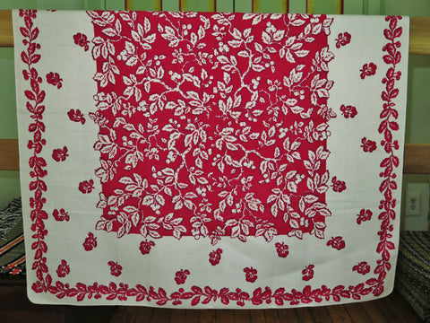 Cherries on the Linen Card Table Set