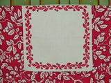 Cherries on the Linen Card Table Set