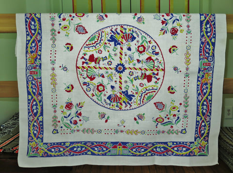 Maypole Card Table Set - Cloth and 4 Napkins