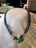Turquoise. Mother of Pearl, Sterling Silver
