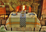 Art Deco Golden Roses Cloth and 6 Napkins