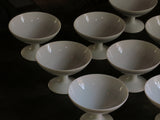 White Porcelain Sorbet/Dessert Bowls