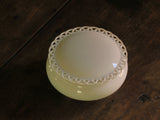 White Porcelain Footed Box @ Lace Edge