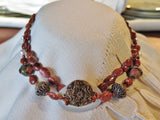 Lustre with Goldstone and Unakite
